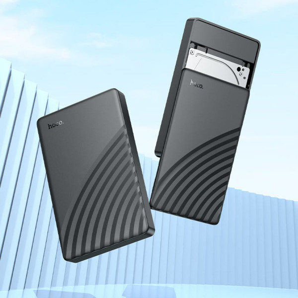 Зовнішня кишеня для накопичувача HOCO HB46 USB3.0 2.5-inch SATA hard drive enclosure Чорний