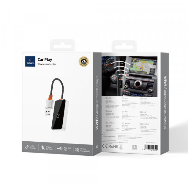 Адаптер WIWU CarPlay Adapter Wi-CP002 Gray (6977703654998)