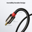 Аудіокабель UGREEN AV116 3.5mm Male to 2RCA Male, PVC, 1m Black (UGR-10749)