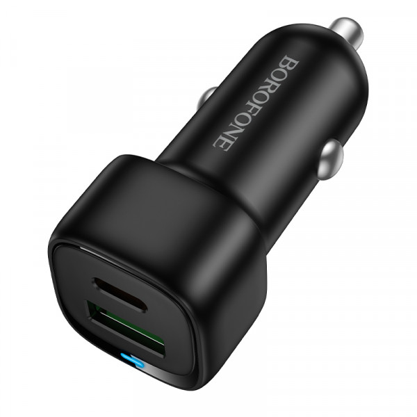 Автомобільний зарядний пристрій BOROFONE BZ34B Cloud PD38W(1C1A) car charger Black (6941991122378)