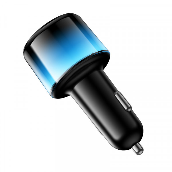 Автомобільний зарядний пристрій HOCO Z69 Vivido 24W(2C2A) car charger Black (6942007681520)