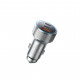 Автомобільний зарядний пристрій REMAX 60W Aluminum Alloy Colorful Light Fast Charging Car Charger CC07 Tarnish (6954851263449)
