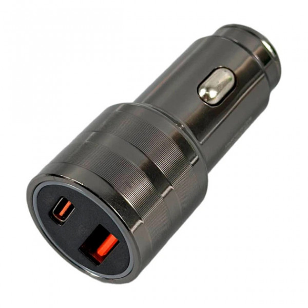 Автомобільний зарядний пристрій WUW C279 PD30W+25W Black (6978749570211)