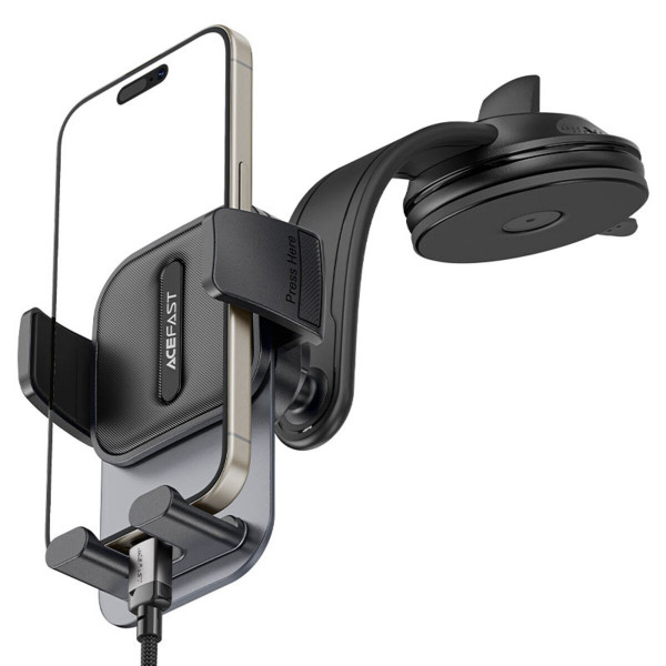 Автотримач для телефона ACEFAST D26 press type car holder for dashboard Чорний