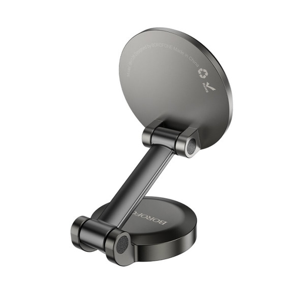 Автотримач для телефона BOROFONE BH126 Ascenso folding rotating car holder (center console) Metal Grey