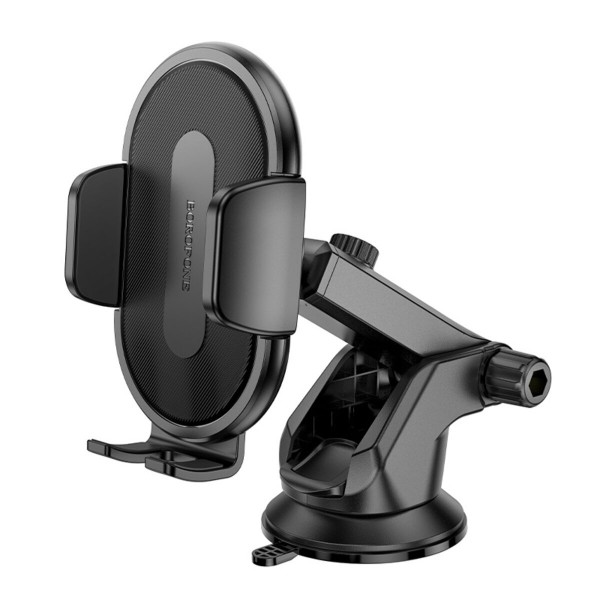 Автотримач для телефона BOROFONE BH134 Rio push-type car holder (center console) Black