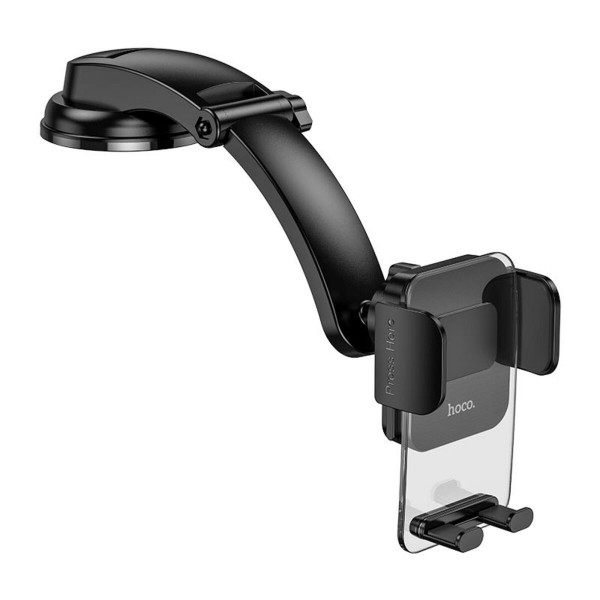 Автотримач для телефона HOCO CA118 Delicate press type center console car holder Space Чорний