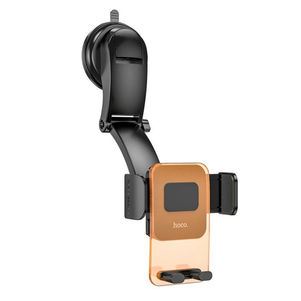 Автотримач для телефона HOCO CA118 Delicate press type center console car holder Space Чорний