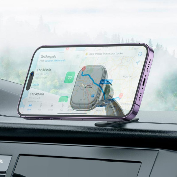 Автотримач для телефона HOCO H30 Brilliant magnetic car holder(center console) Чорний