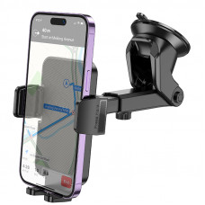 Автотримач для телефона HOCO H37 Cheetah car holder(center console) Black (6942007617192)