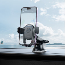 Автотримач для телефона HOCO H5 Integrity one-key car holder(center console) Чорний