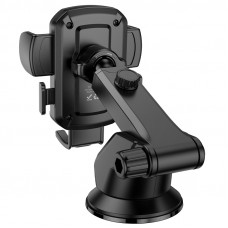 Автотримач для телефона HOCO H65 Gamble one-button car holder(center console) Black (6942007641173)