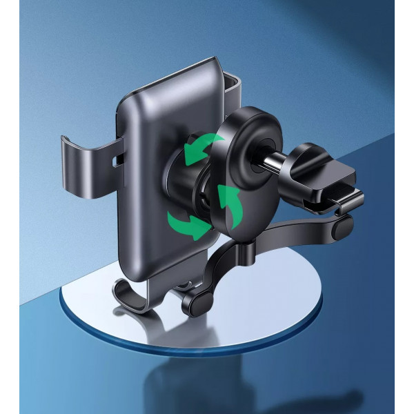 Автотримач для телефона UGREEN LP274 Gravity Phone Holder for Round Air Vent gray (UGR-30401)