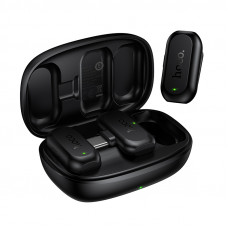 Бездротова мікрофонна система HOCO L26 Type-C Smart AI noise reduction wireless microphone Black (6942007677011)
