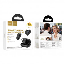 Бездротова мікрофонна система HOCO L26 Type-C Smart AI noise reduction wireless microphone Black (6942007677011)