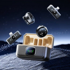 Бездротова мікрофонна система REMAX K22 dual-mic (iP/Type-C) Tarnish (6954851255567)
