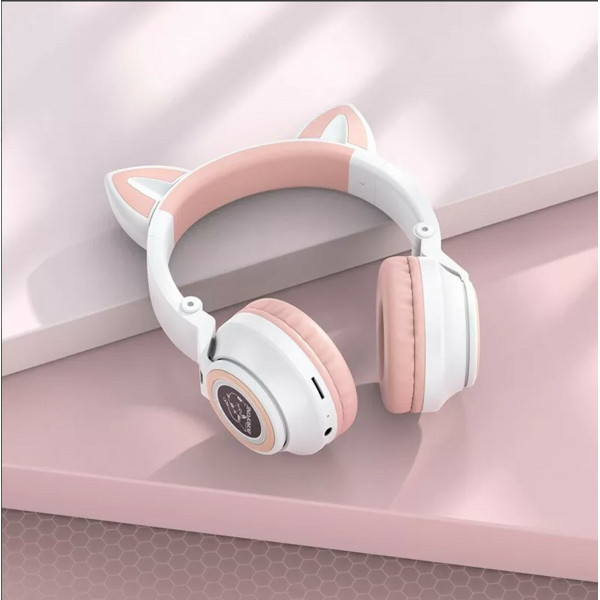 Бездротові навушники BOROFONE BO18 Cat ear BT headphones Білий