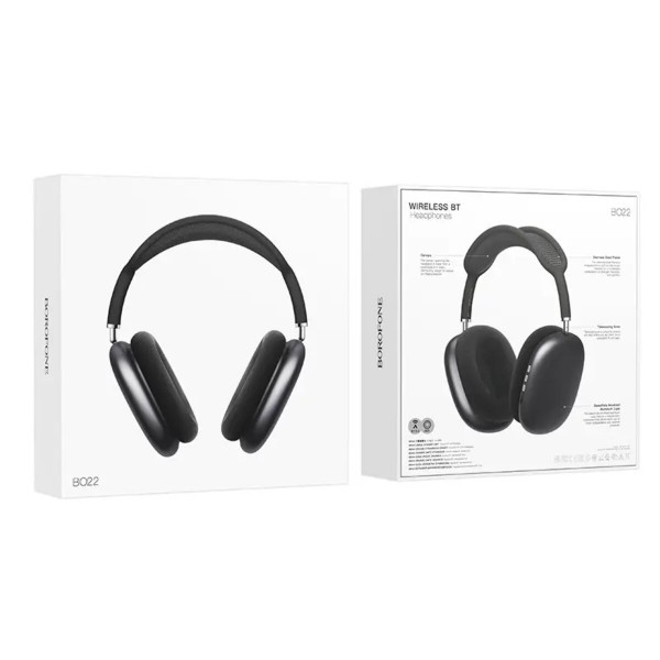 Бездротові навушники BOROFONE BO22 Elegant BT headphones Space Gray