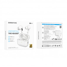 Бездротові навушники BOROFONE BW84 Dream true wireless BT headset White