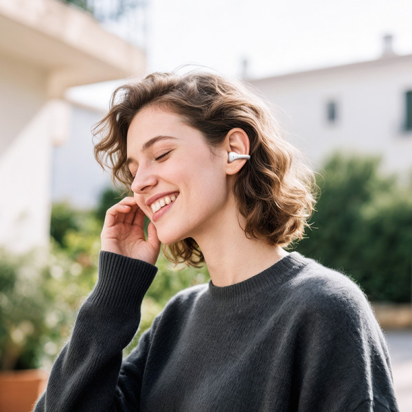 Бездротові навушники HOCO EA8 Warm sound true wireless BT headset(App) metal gray (6942007668750)