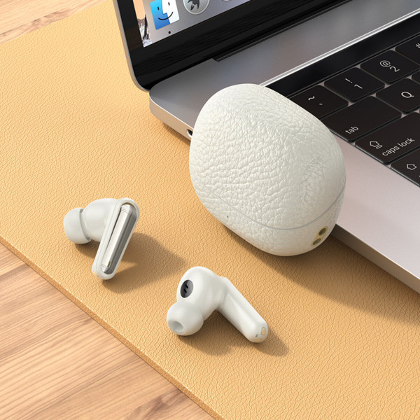 Бездротові навушники HOCO EQ23 Plus Duke Ⅱ true wireless ANC+ENC BT headset Milky White
