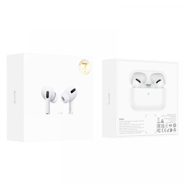 Бездротові навушники HOCO EW66 True wireless stereo headset White (6942007621748)