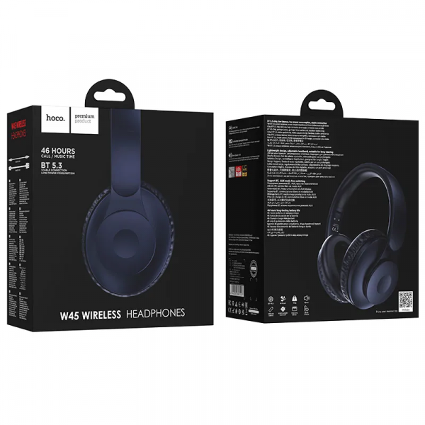 Бездротові навушники HOCO W45 Enjoy BT headset Blue