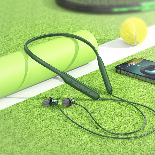 Бездротові спортивні навушники HOCO ES64 Easy Sound sports BT earphones Dark Green (6931474784490)