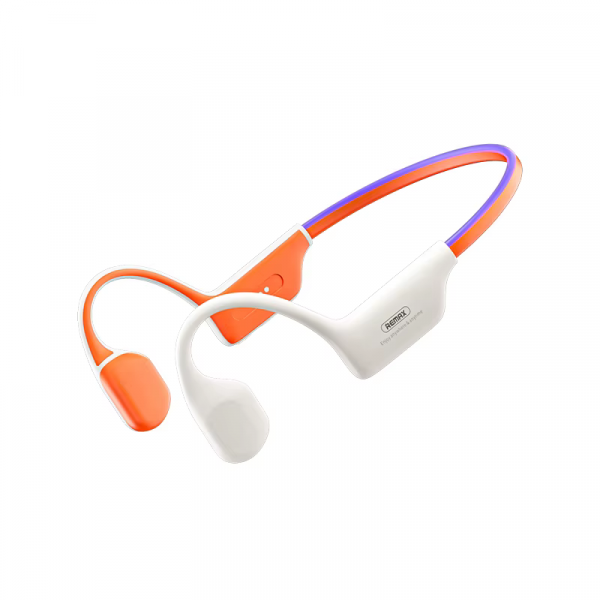 Бездротові спортивні навушники REMAX RB-S11 Yvton Series Wireless Sports Bone Conduction Headphones with colorful lighting effects, IP68, Orange (6954851220695)