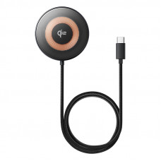 Бездротовий зарядний пристрій Baseus Simple Mini4 Magnetic Wireless Charging Stand Qi2 15W Universal Explorer Edition Cosmic Black (P10273300121-01)
