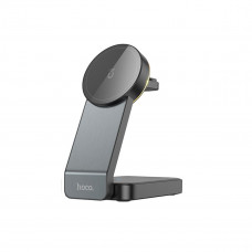 Бездротовий зарядний пристрій HOCO CQ3 Motorcycle folding 3-in-1 magnetic wireless fast charger Чорний