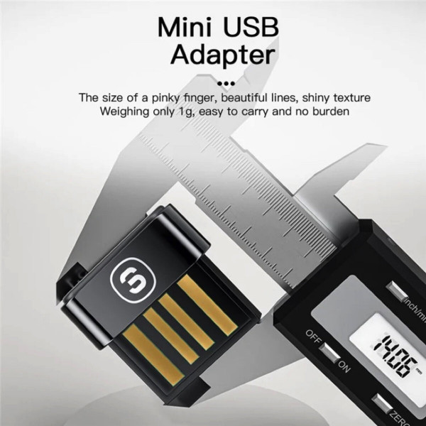 Bluetooth-адаптер ESSAGER Mini BT5.0 Adapter Чорний