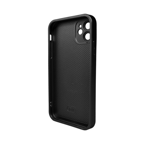 Чохол для смартфона AG Glass Matt Frame Color Logo for Apple iPhone 11 Graphite Black