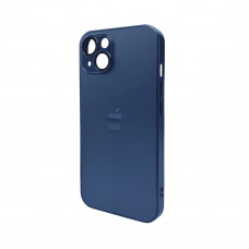 Чохол для смартфона AG Glass Matt Frame Color Logo for Apple iPhone 13 Navy Blue