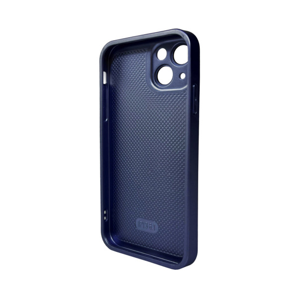 Чохол для смартфона AG Glass Matt Frame Color Logo for Apple iPhone 13 Navy Блакитний