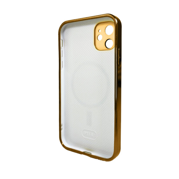 Чохол для смартфона AG Glass Sapphire Frame MagSafe Logo for Apple iPhone 12 Gold