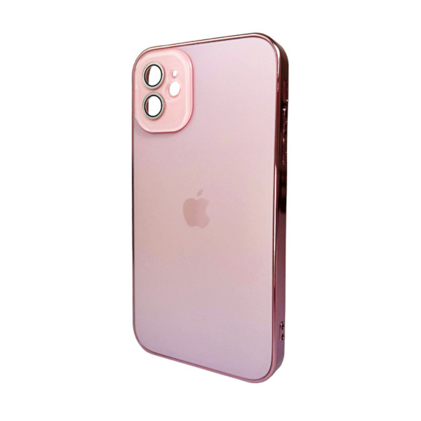 Чохол для смартфона AG Glass Sapphire Frame MagSafe Logo for Apple iPhone 12 Pink