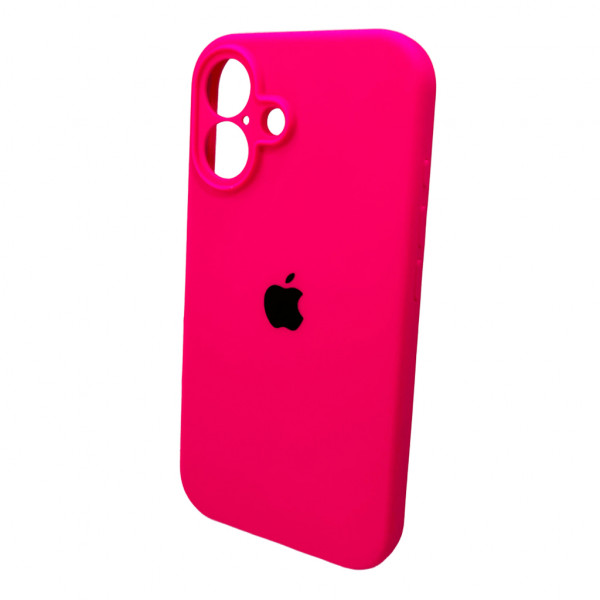 Чохол для смартфона Silicone Full Case AA Camera Protect for Apple iPhone 16 23,Shiny Pink