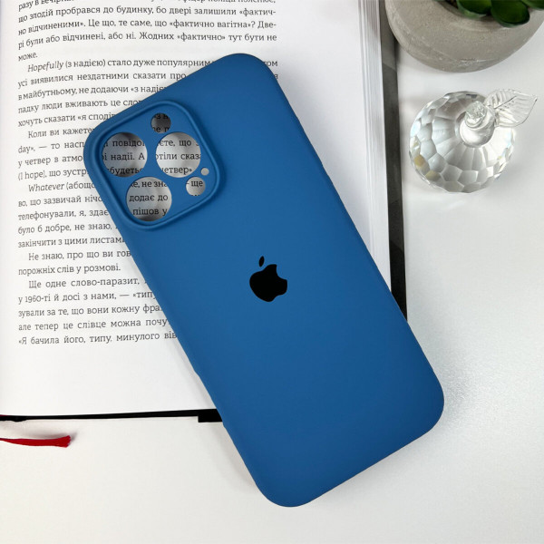 Чохол для смартфона Silicone Full Case AA Camera Protect for Apple iPhone 16 Pro 38,Surf Blue