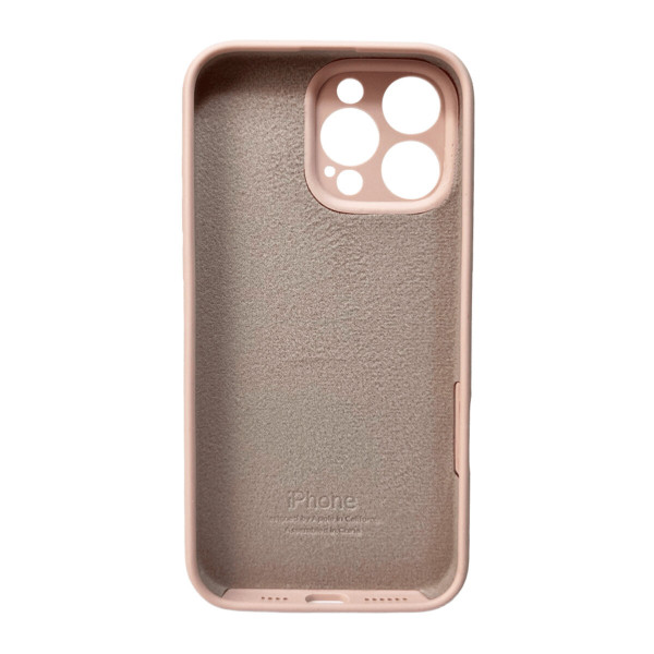 Чохол для смартфона Silicone Full Case AA Camera Protect for Apple iPhone 16 Pro Max 15,Pink Sand