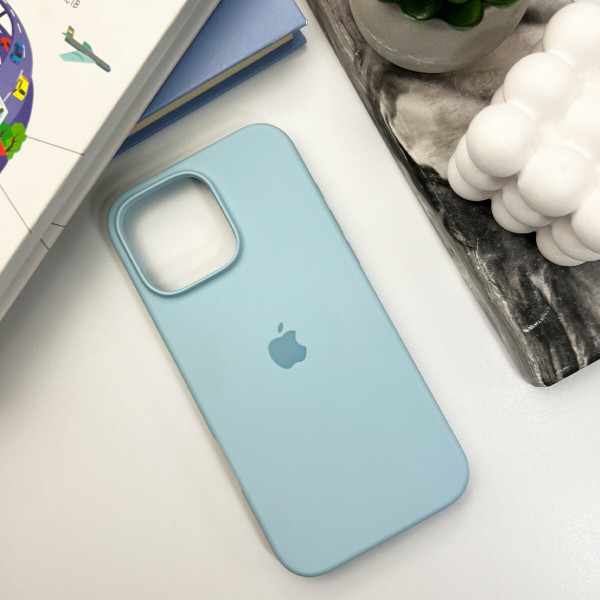 Чохол для смартфона Silicone Full Case AA Open Cam for Apple iPhone 16 Pro Max 27,Mist Блакитний