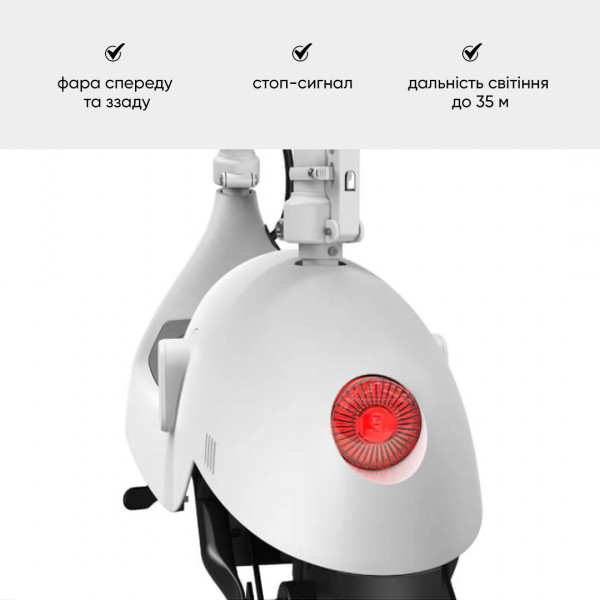 Електросамокат з сидінням OKAI Ceetle PRO EA10C Білий 10', 350(900)W, 25Km/h, 10,4Ah, 55Km, 20%, NFC, App.29kg