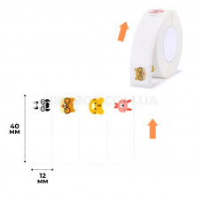 Етикетки NIIMBOT T12*40-160 ZOO Color For D11/D110/D101/H1S (A2A68301001)