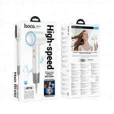 Фен HOCO HP16 1650W High speed hair dryer(EU) White (6942007654579)