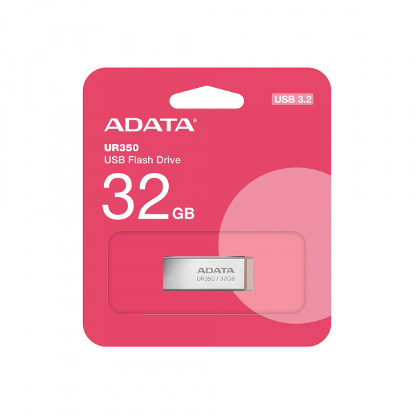 Флеш-накопичувач ADATA USB 3.2 UR 350 32Gb Silver/Beige (UR350-32G-RSR/BG)