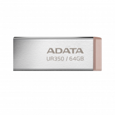 Флеш-накопичувач ADATA USB 3.2 UR 350 64Gb Silver/Beige (UR350-64G-RSR/BG)