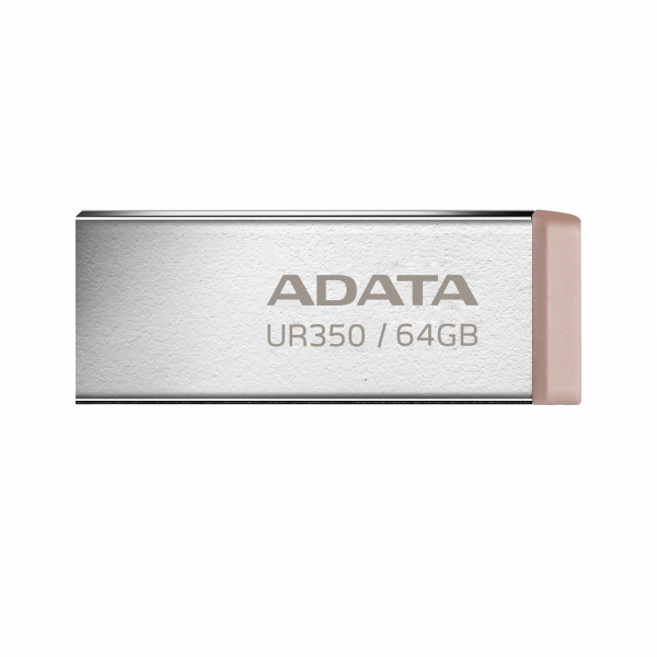 Флеш-накопичувач ADATA USB 3.2 UR 350 64Gb Silver/Beige (UR350-64G-RSR/BG)