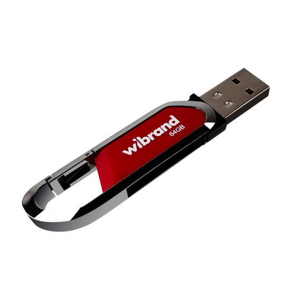 Флеш-накопичувач Wibrand USB 2.0 Aligator 64Gb Dark Red