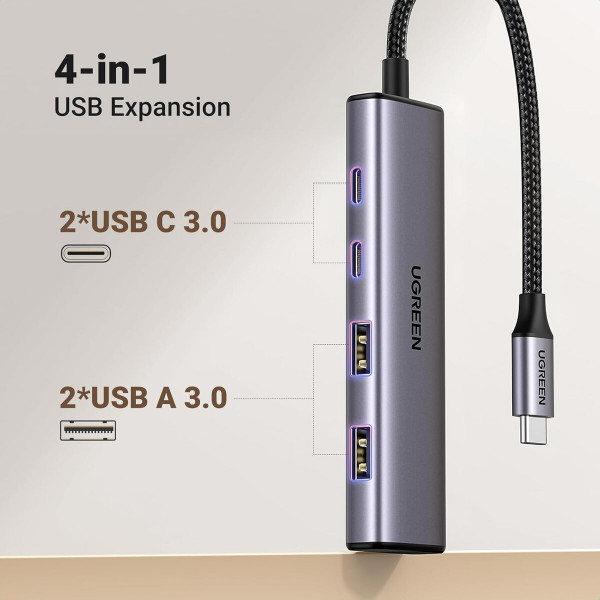 Хаб UGREEN 4-Port USB-C Hub