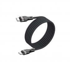 Кабель ACEFAST C11-03 Type-C to Type-C 3A, 60W, 1.2m, nylon + PVC, zinc connectors, Black (6974316280217)